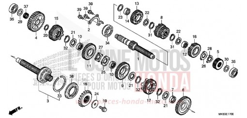 BOITE DE VITESSES CBR1000RRF de 2015